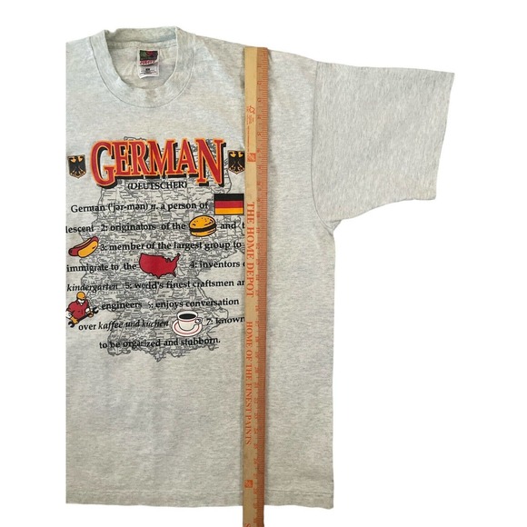 VTG 90s German Nationality Definition T-Shirt Single Stitch Size XL - Picture 3 of 7